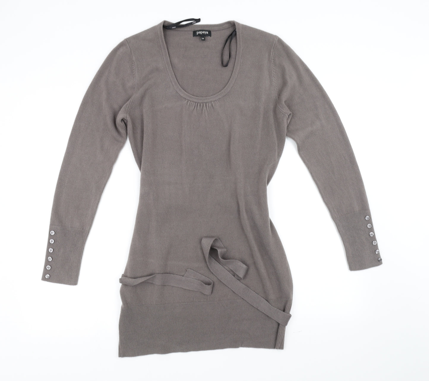 Papaya Womens Grey   Fit & Flare  Size 14