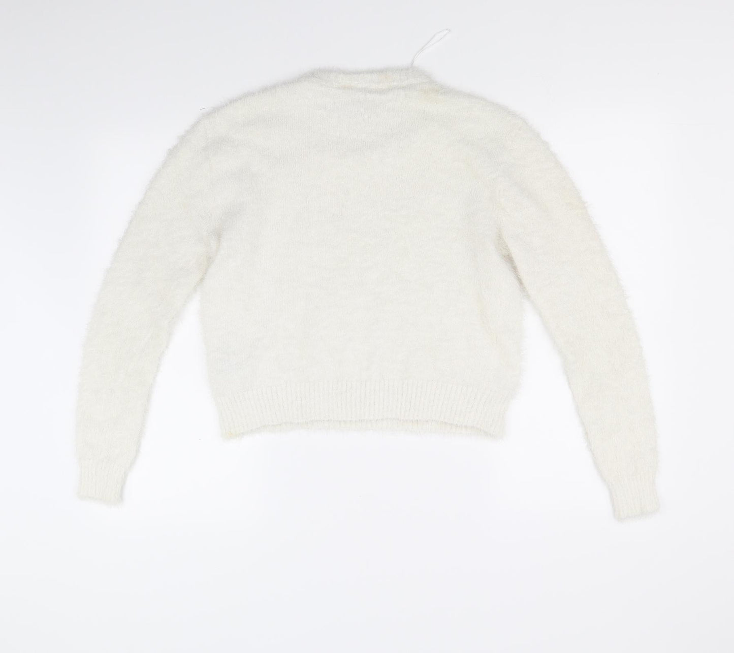 Divided Womens White   Pullover Jumper Size XS