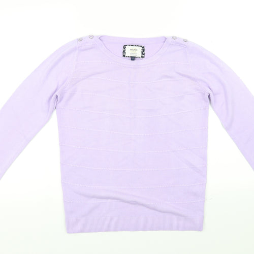 Maine Womens Purple   Pullover Jumper Size 12