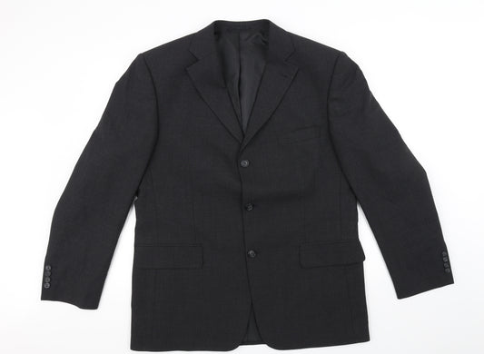 Front view of Armando men’s grey jacket blazer, size 42