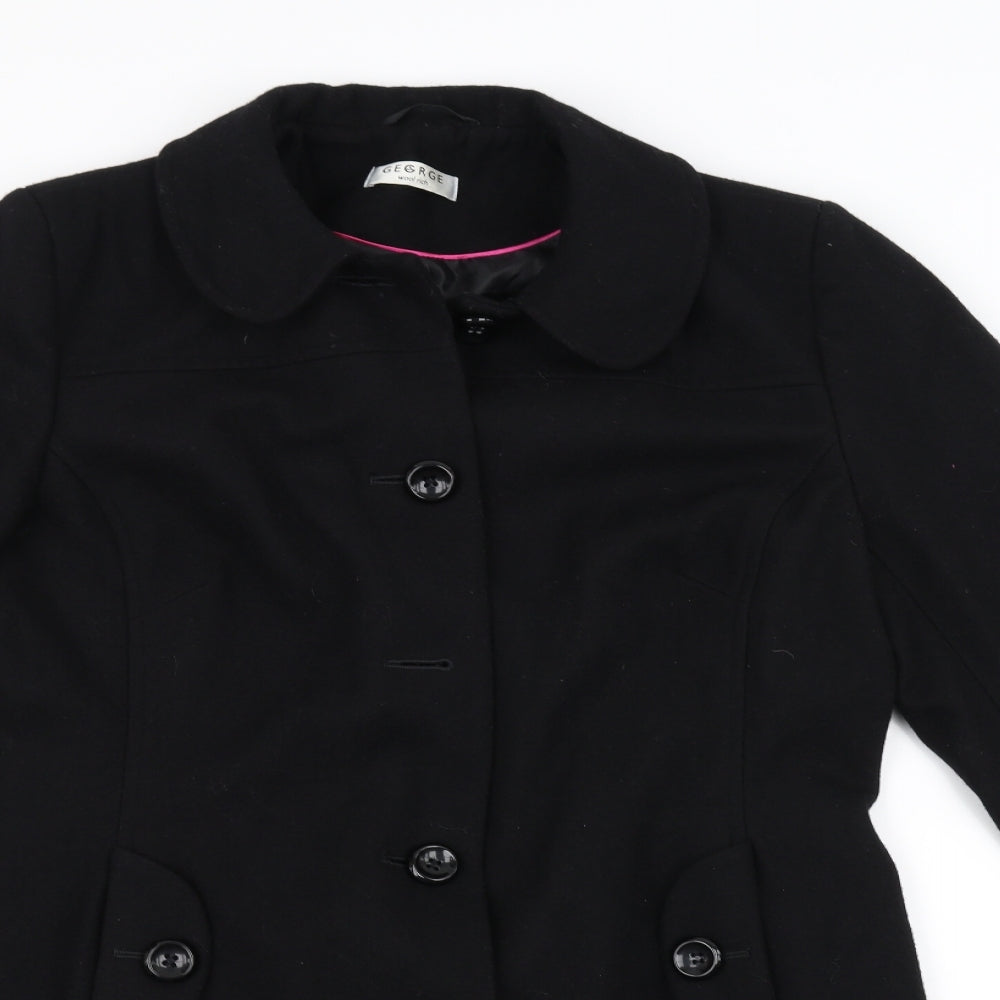 George Womens Black   Jacket Coat Size 16