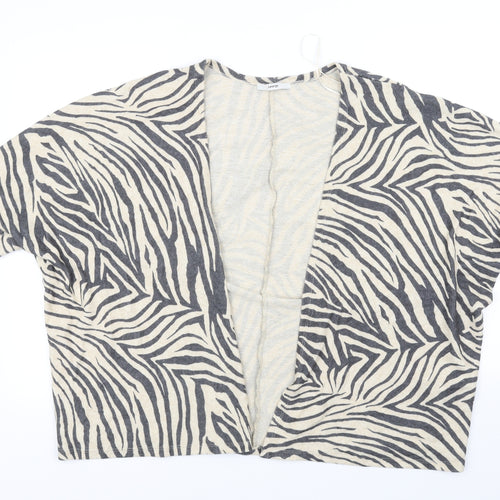 George Womens Beige Geometric  Cardigan Jumper Size S