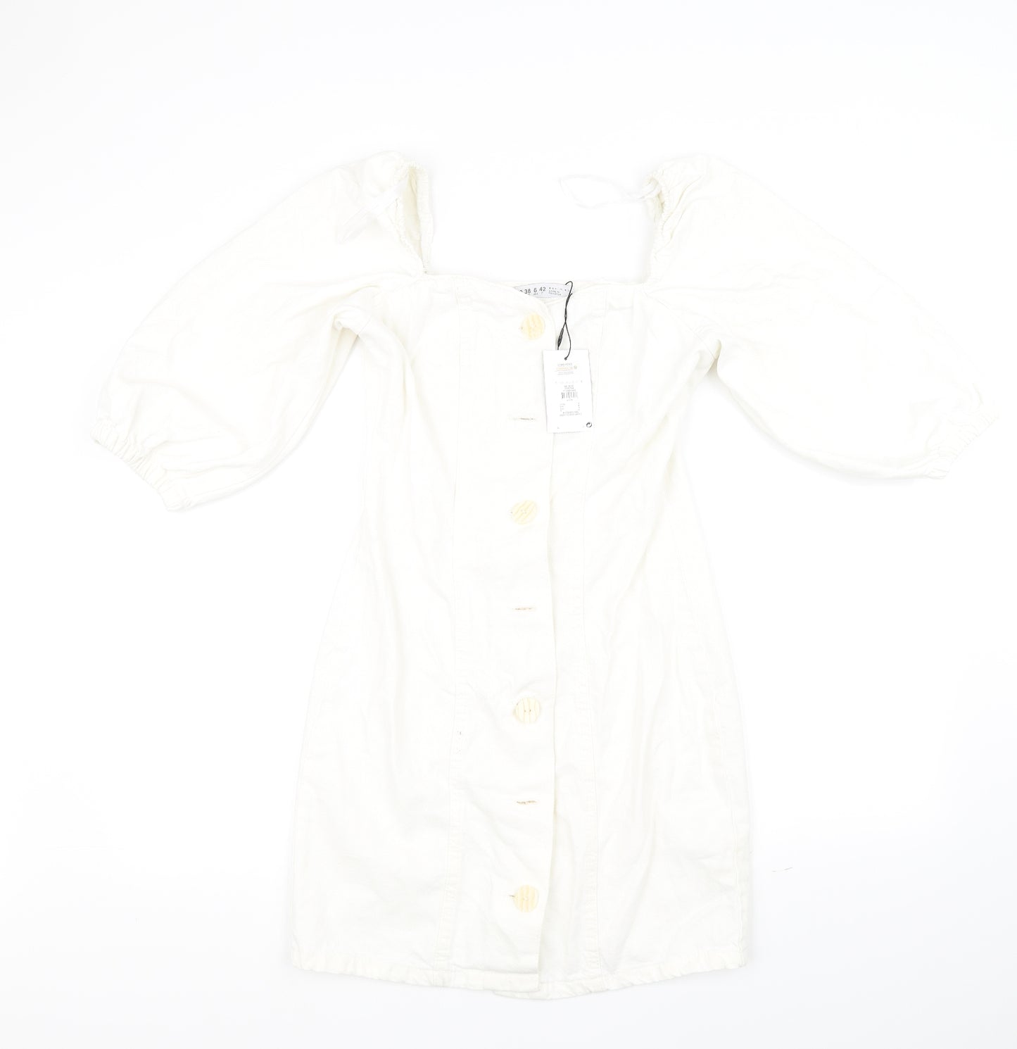 Primark Womens White   Fit & Flare  Size 10