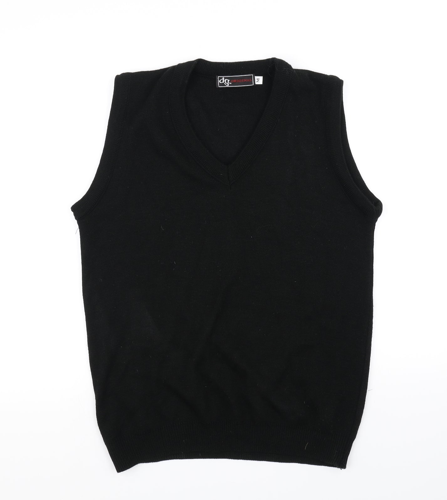 dg  Mens Black   Vest Jumper Size M