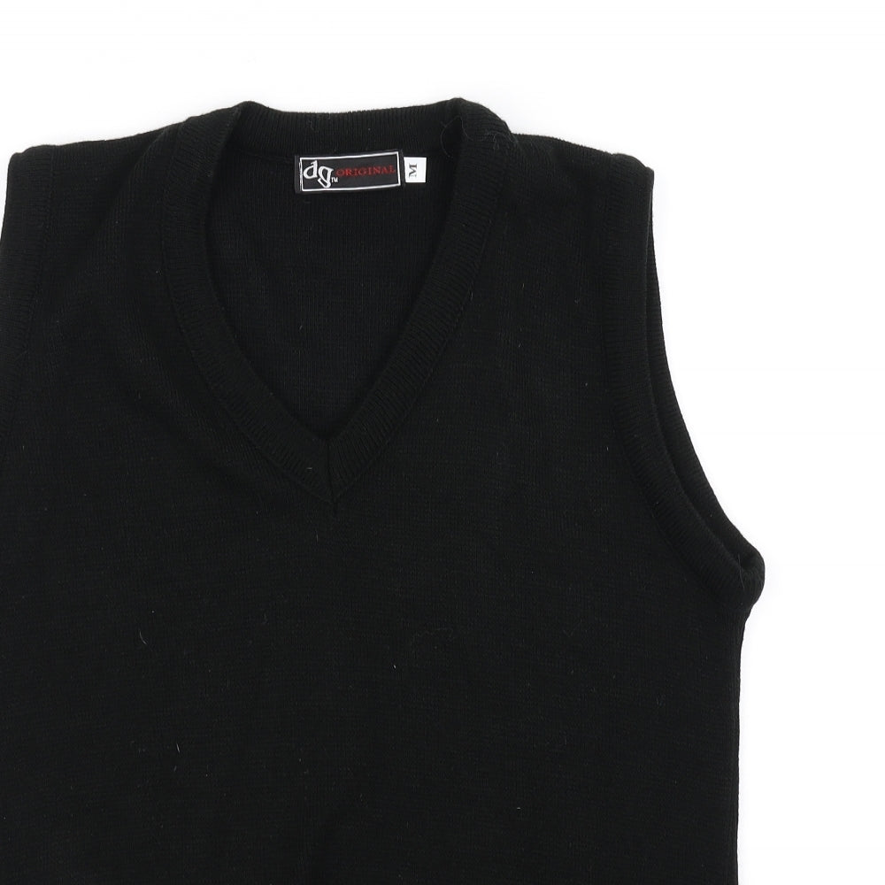 dg  Mens Black   Vest Jumper Size M