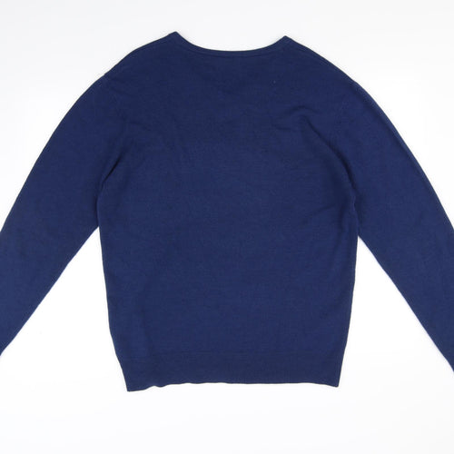 Peacocks Mens Blue   Pullover Jumper Size L