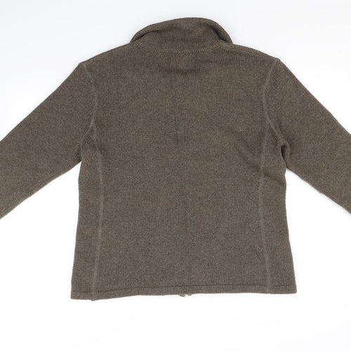 The Oxford Shirt Co Womens Brown   Full Zip Jumper Size XL