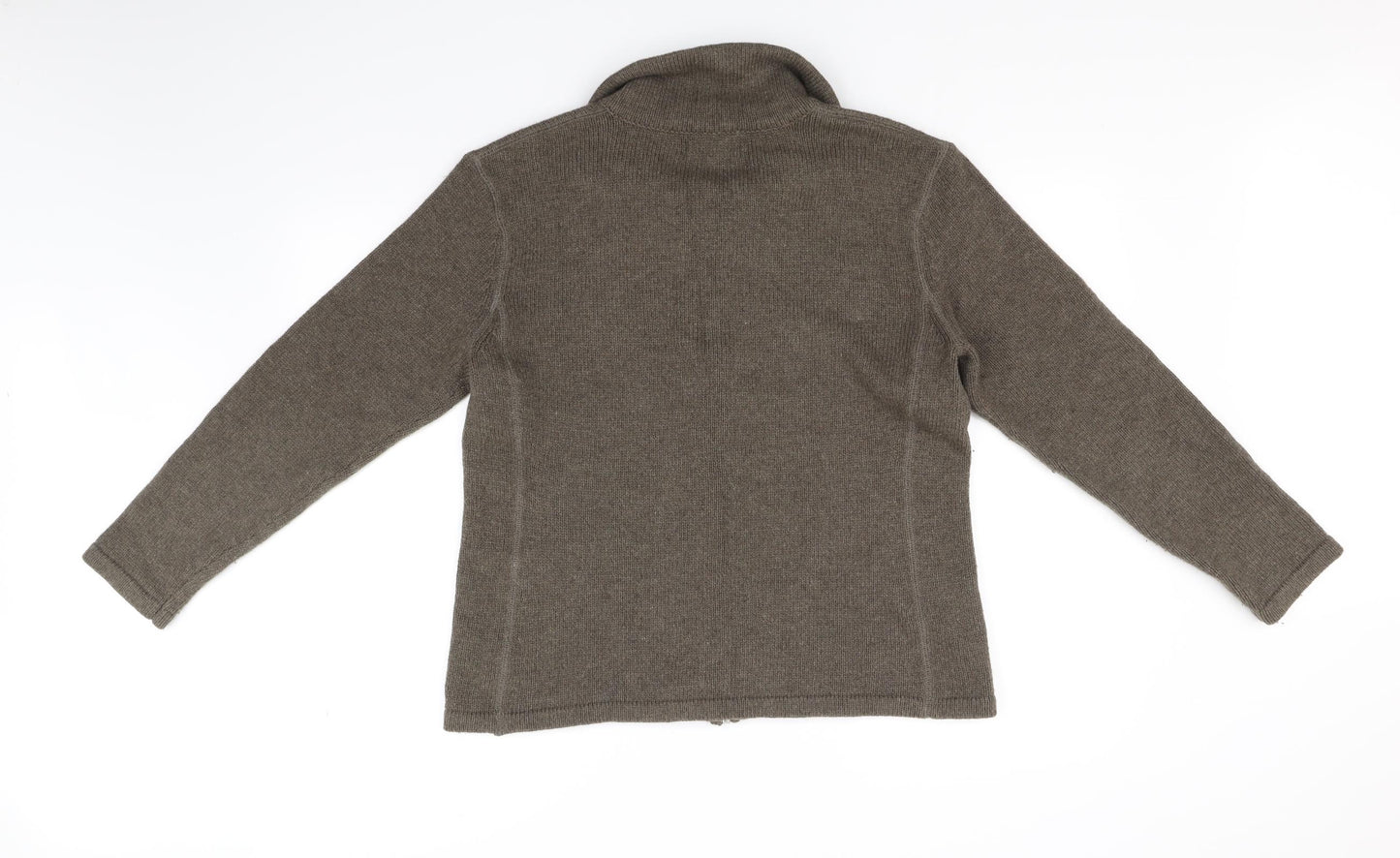 The Oxford Shirt Co Womens Brown   Full Zip Jumper Size XL