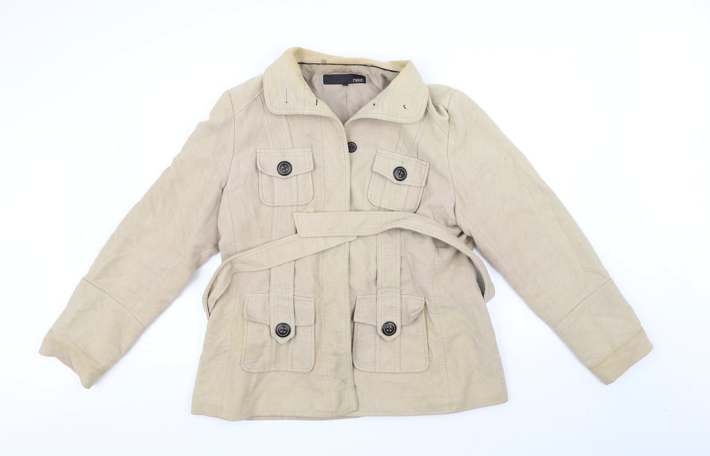 NEXT Womens Beige   Jacket Coat Size 18