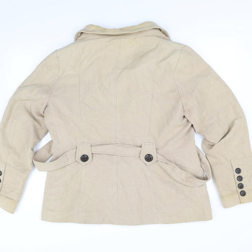 NEXT Womens Beige   Jacket Coat Size 18