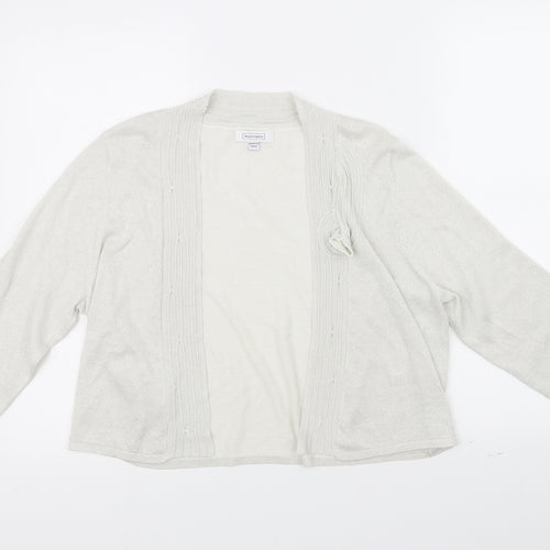 Nightingales Womens White   Cardigan Jumper Size 16