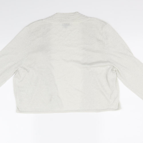 Nightingales Womens White   Cardigan Jumper Size 16