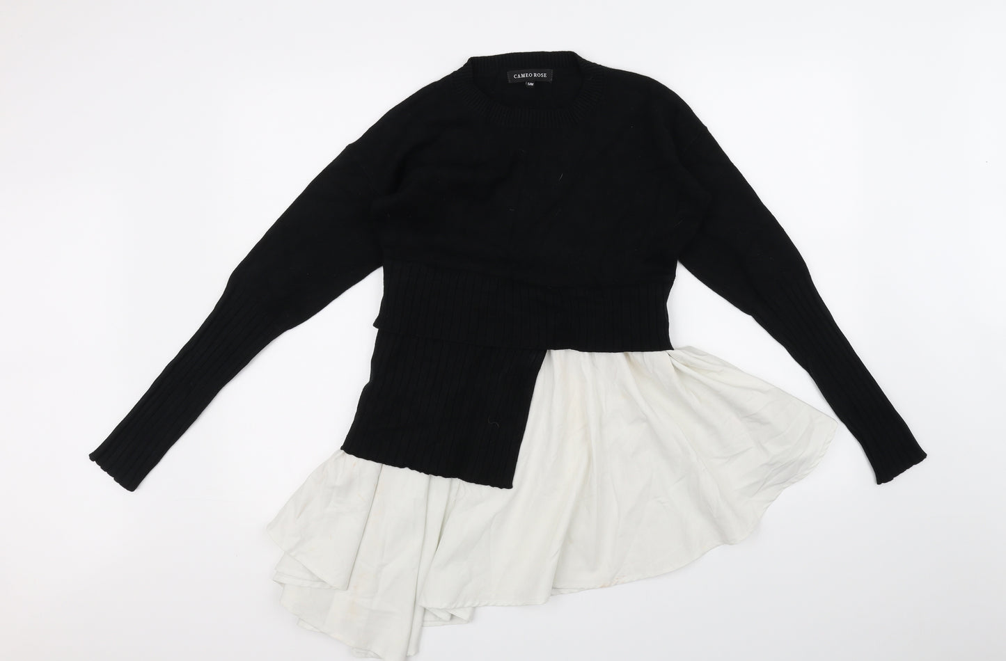 CAMERO ROSE Womens Black   Pullover Jumper Size M