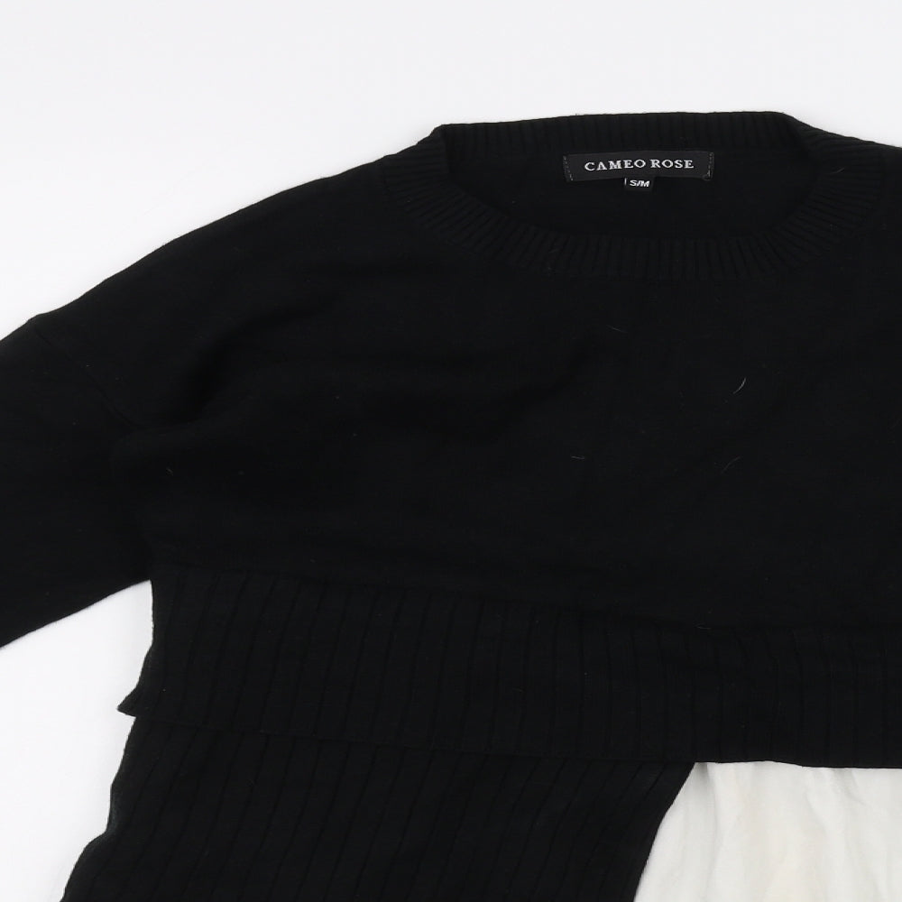 CAMERO ROSE Womens Black   Pullover Jumper Size M