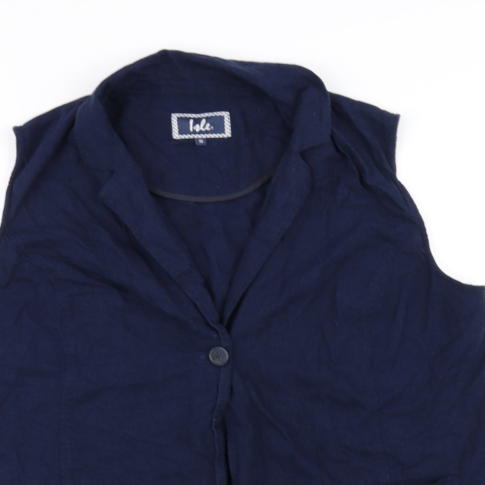 Ble Womens Blue   Jacket Coatigan Size 16