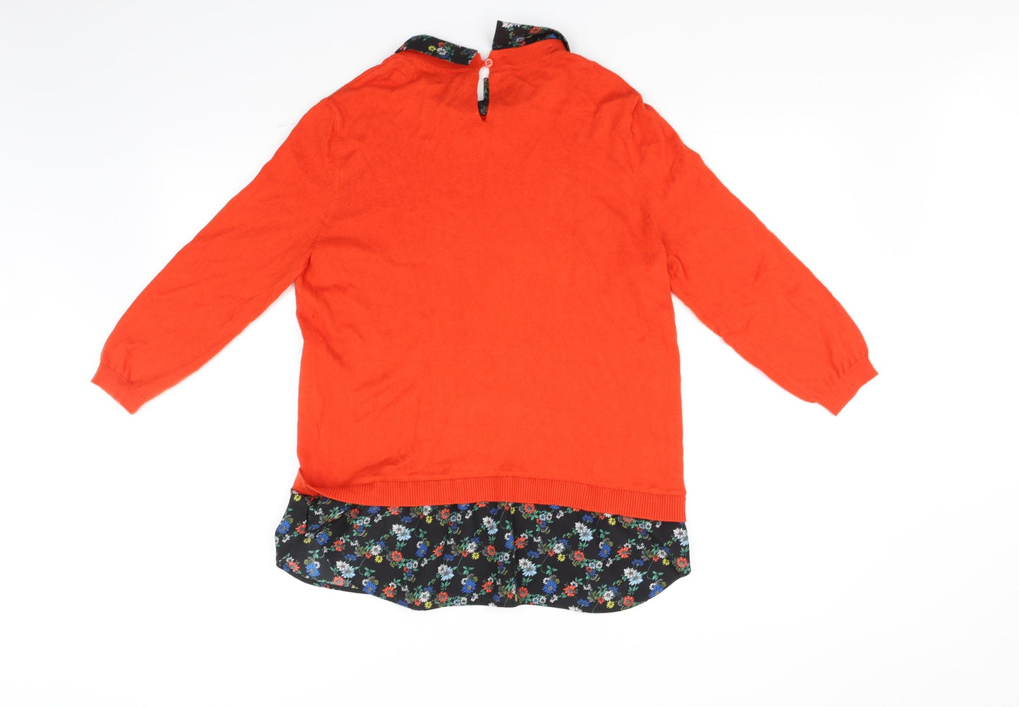 Oasis Womens Orange   Pullover Jumper Size M