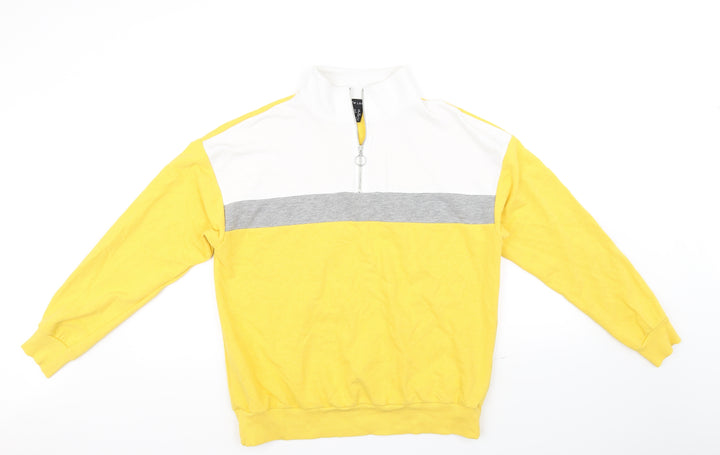 New Look Womens Yellow   Pullover Jumper Size 12