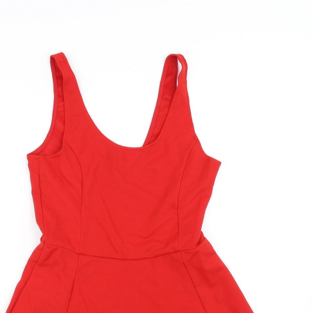 Divided Womens Red   A-Line  Size 12