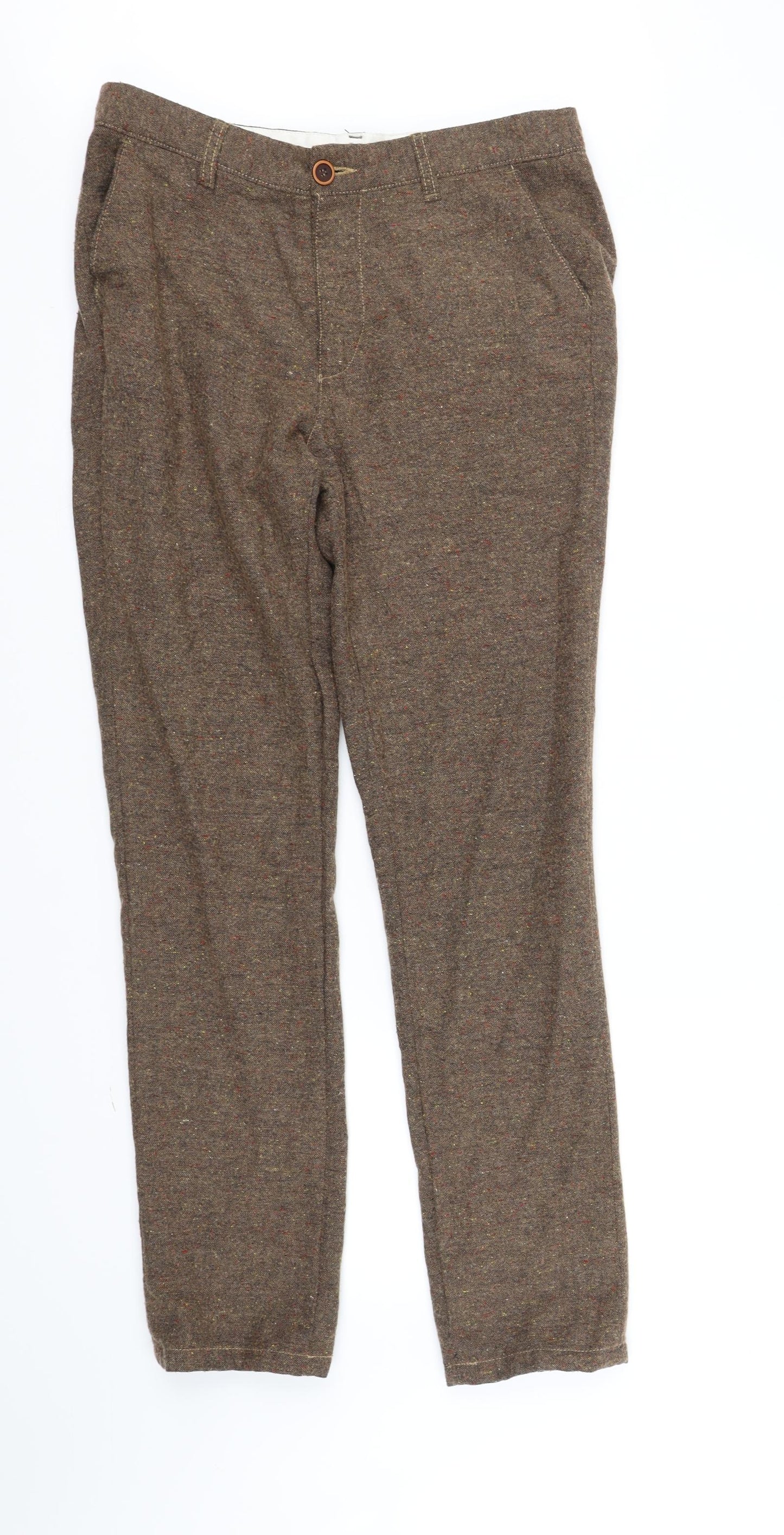 ASOS Womens Brown   Trousers  Size M L32 in