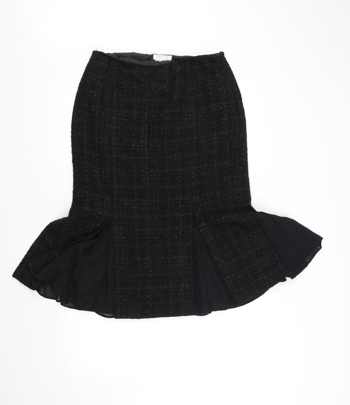 PRECIS PETITE Womens Black Flare Skirt Size 12