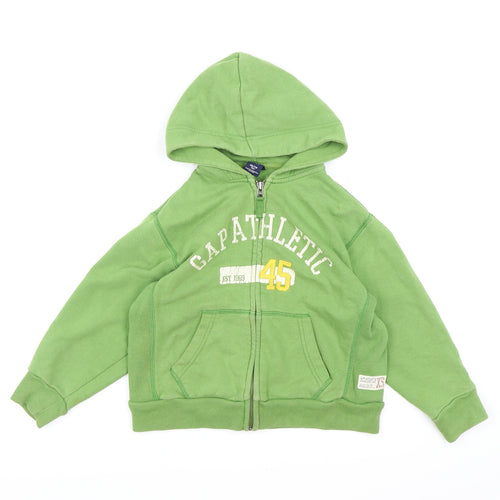 Gap Boys Green  Jersey Full Zip Hoodie Size 4 Years