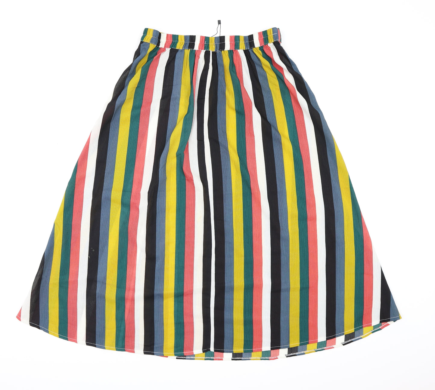 Boohoo Womens Multicoloured Striped  A-Line Skirt Size 14