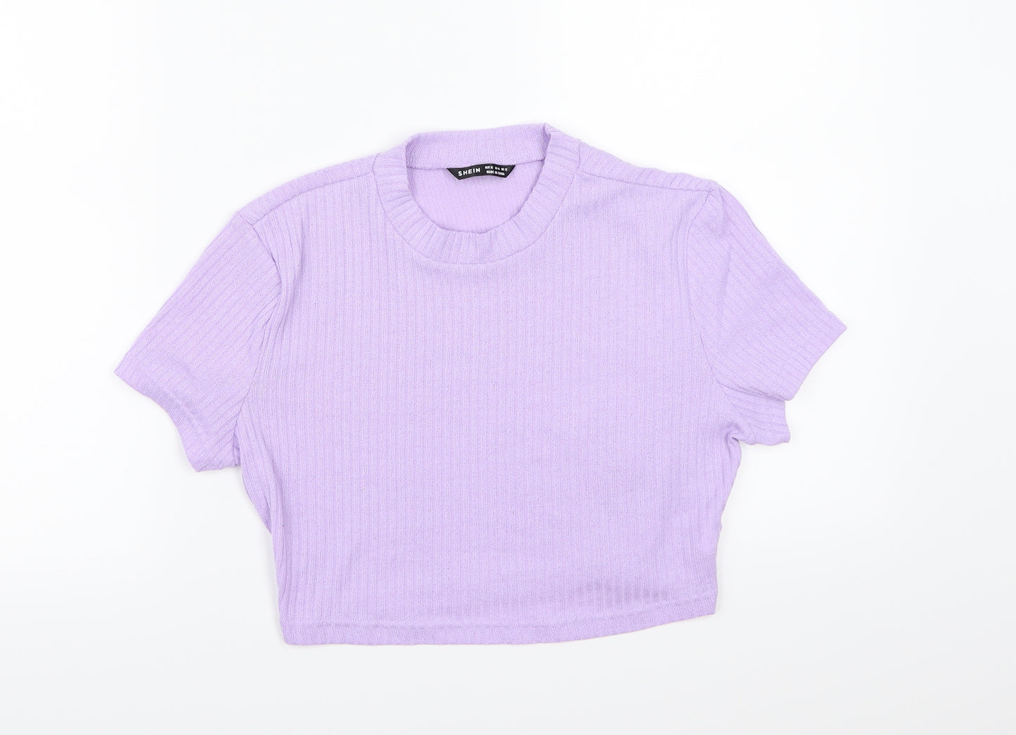 SHIEN Womens Purple   Cropped T-Shirt Size XL