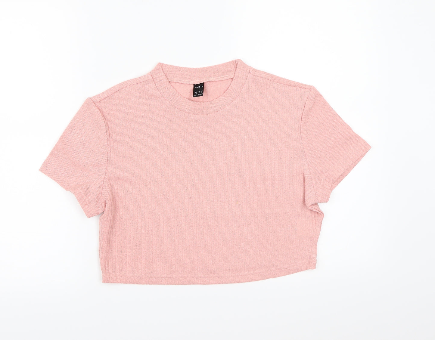 SheIn Womens Pink   Cropped T-Shirt Size XL