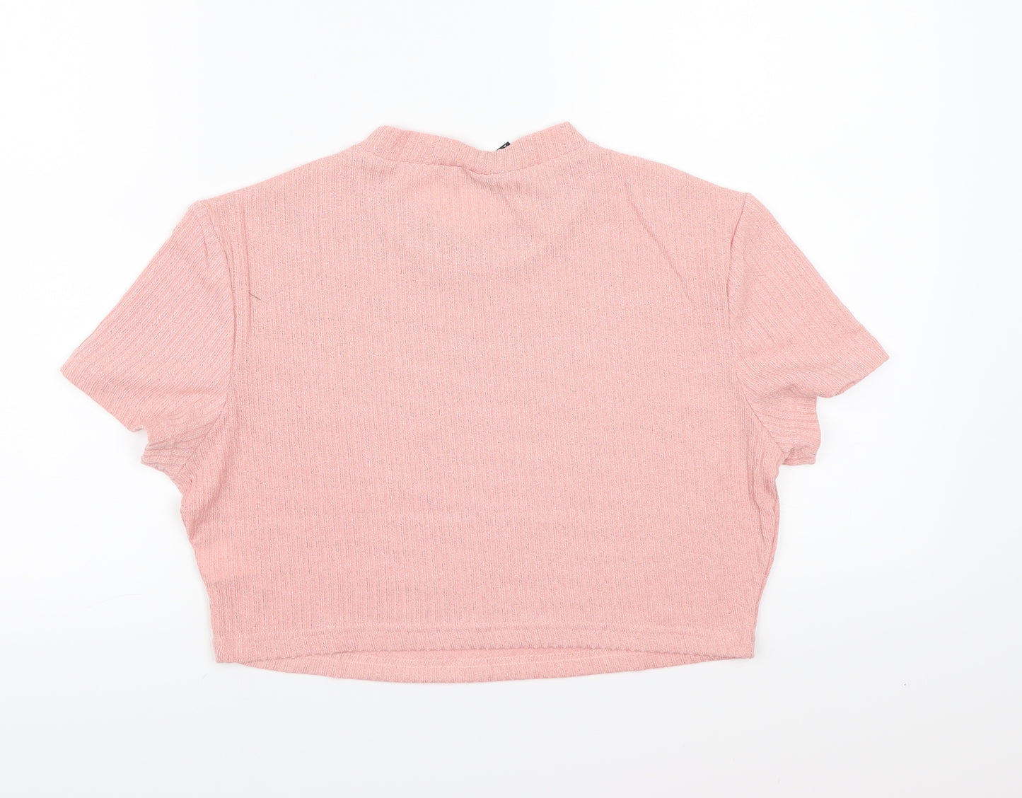 SheIn Womens Pink   Cropped T-Shirt Size XL