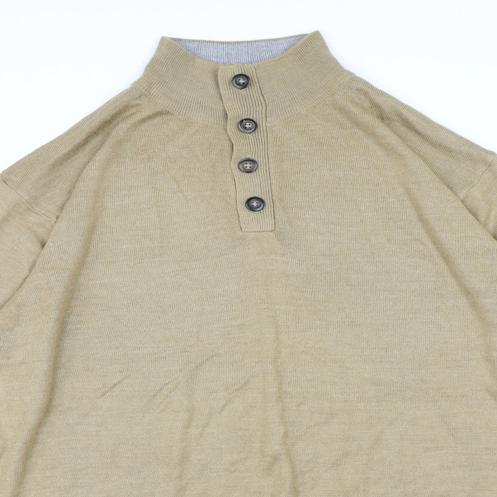 CAPSULE  Mens Brown  Knit Pullover Jumper Size XL