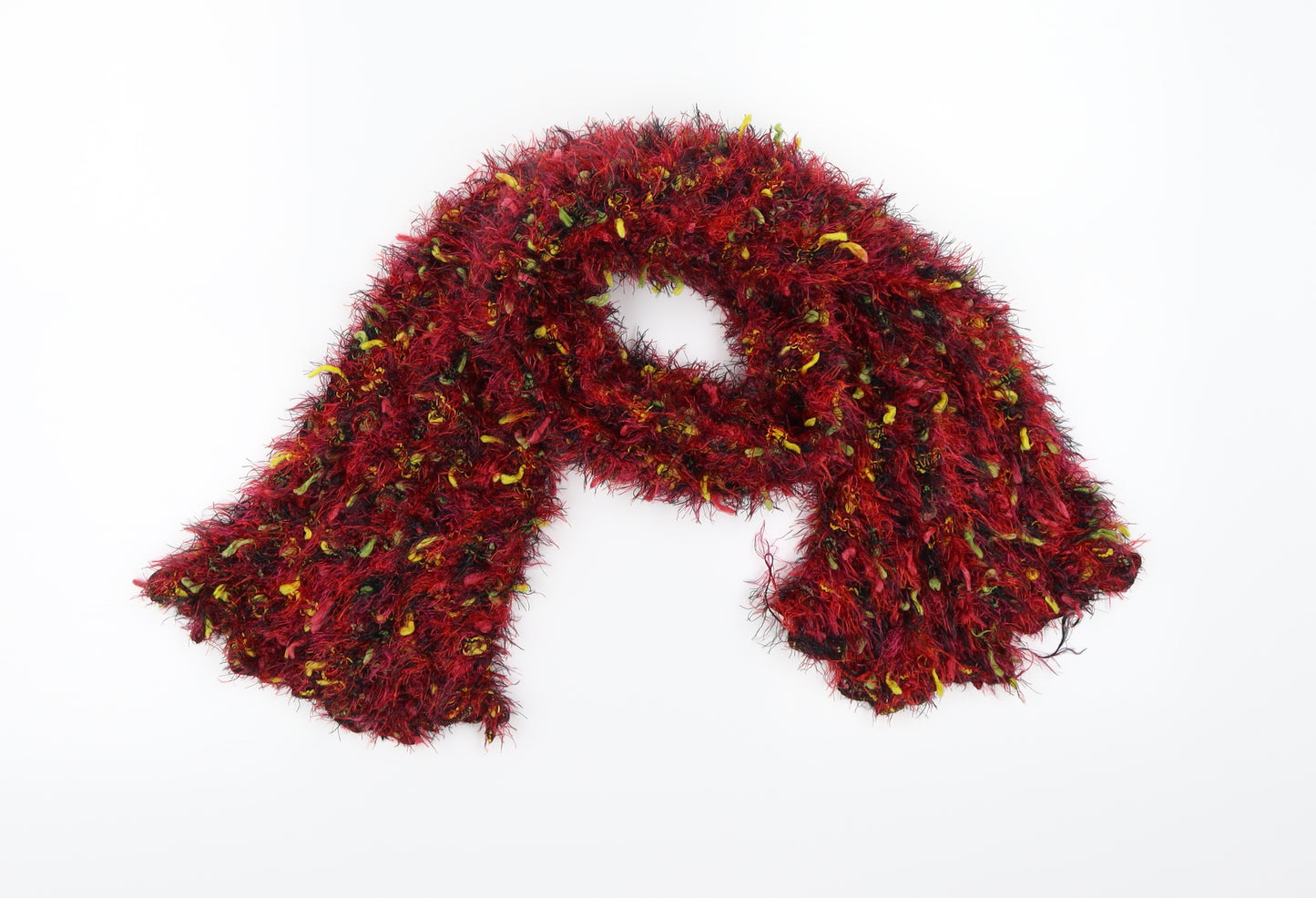 Preworn Womens Red  Knit  Scarf