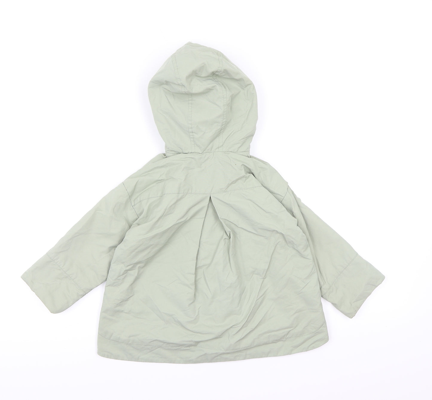 Zara Girls Green   Basic Coat Coat Size 18-24 Months