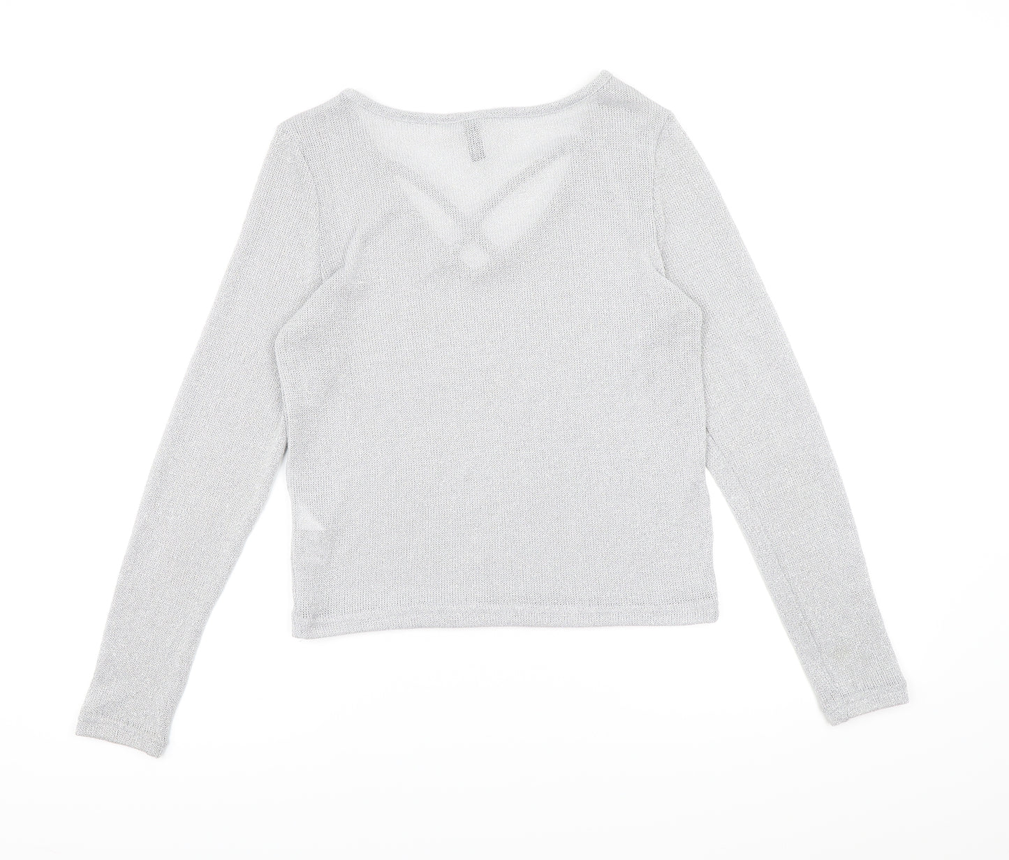 Divided by H&M Womens Silver  Knit Pullover Jumper Size M