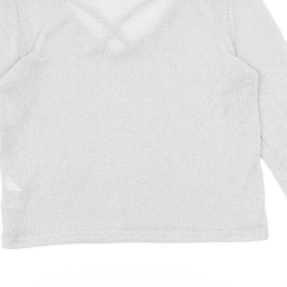 Divided by H&M Womens Silver  Knit Pullover Jumper Size M