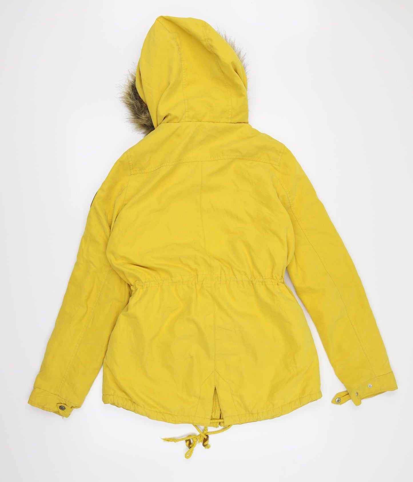 SoulCal&Co Womens Yellow   Overcoat Coat Size 10