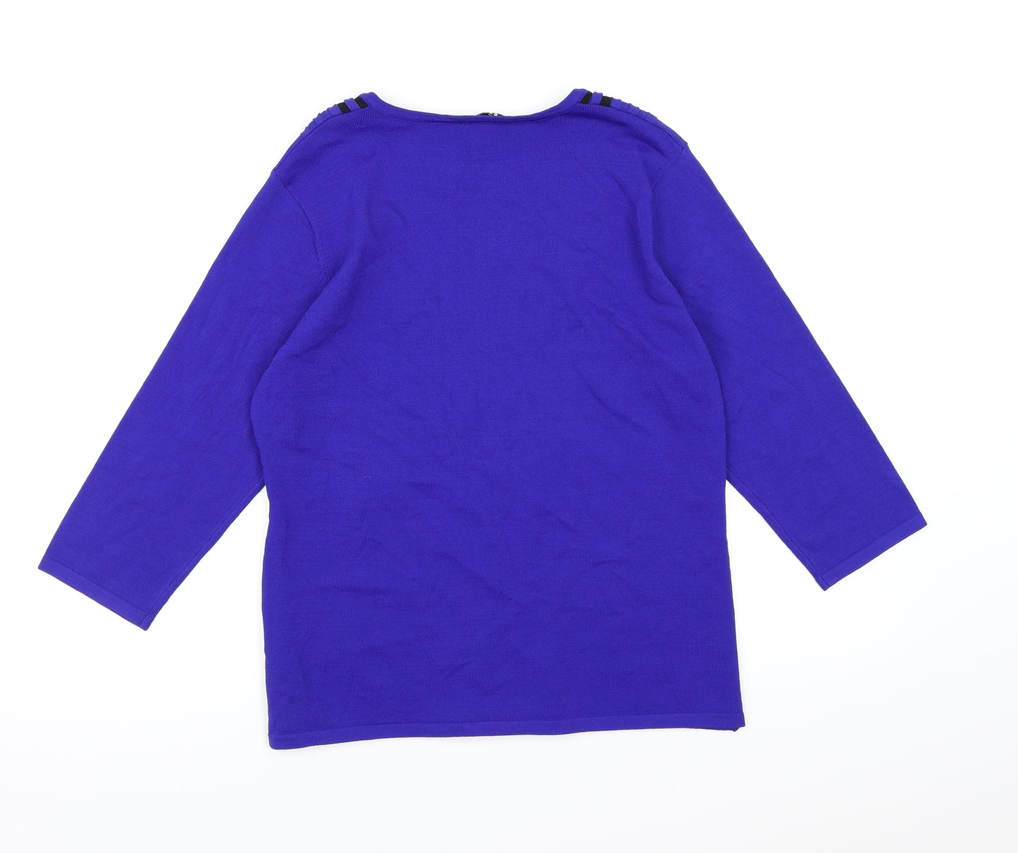 CASAMIA Womens Blue  Knit Pullover Jumper Size M