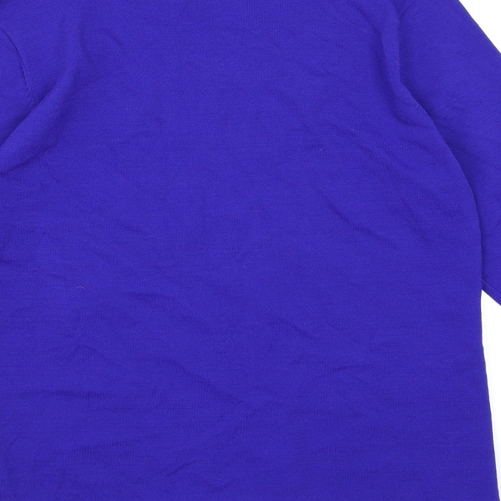 CASAMIA Womens Blue  Knit Pullover Jumper Size M