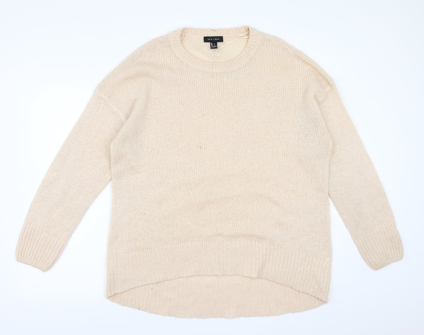 New Look Womens Pink  Knit Pullover Jumper Size L