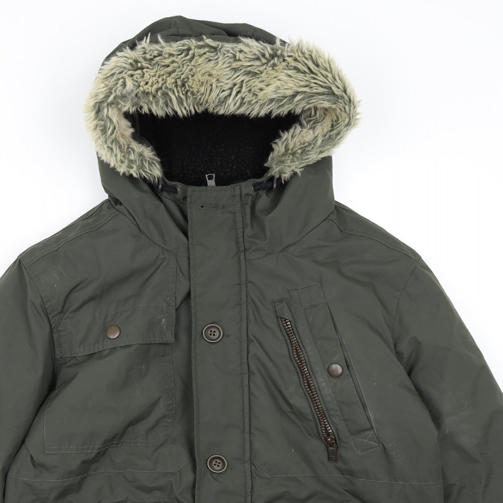 Industrialize Mens Green   Quilted Coat Size M