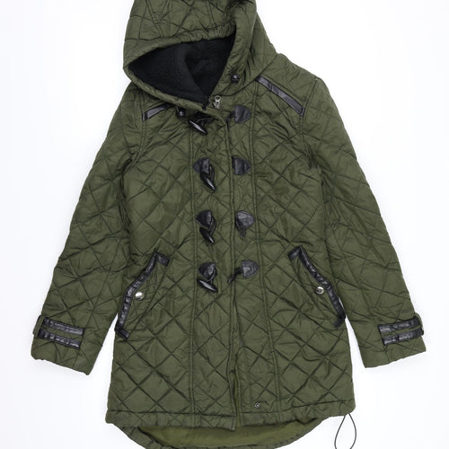 NEXT Womens Green   Quilted Coat Size 6