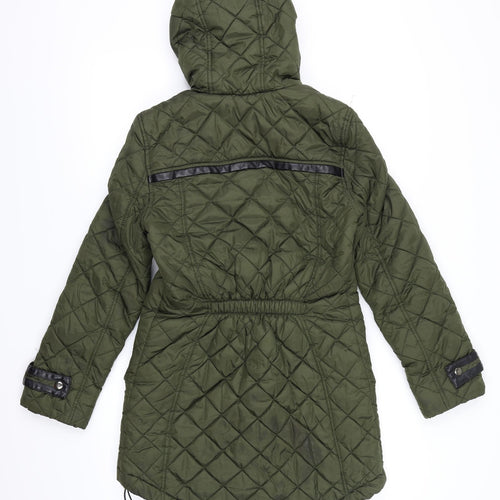 NEXT Womens Green   Quilted Coat Size 6