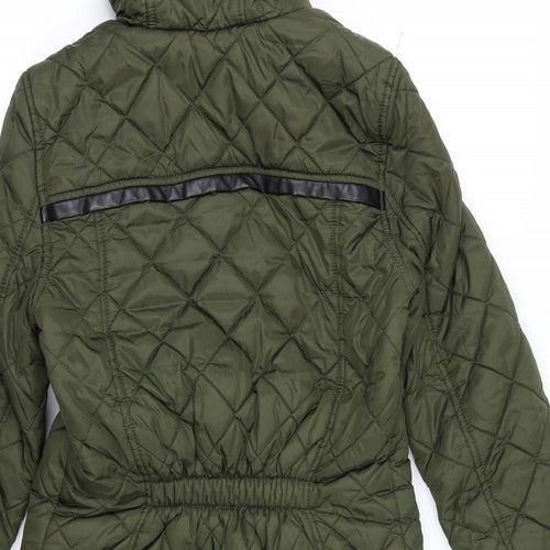 NEXT Womens Green   Quilted Coat Size 6