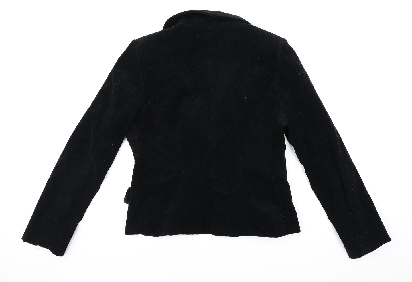 New Look Womens Black  Corduroy Jacket Blazer Size 16