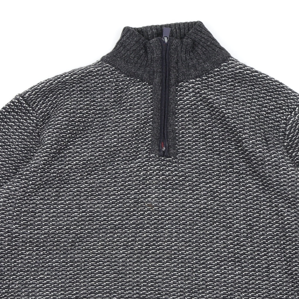 Blue Harbour Mens Blue  Knit Pullover Jumper Size S