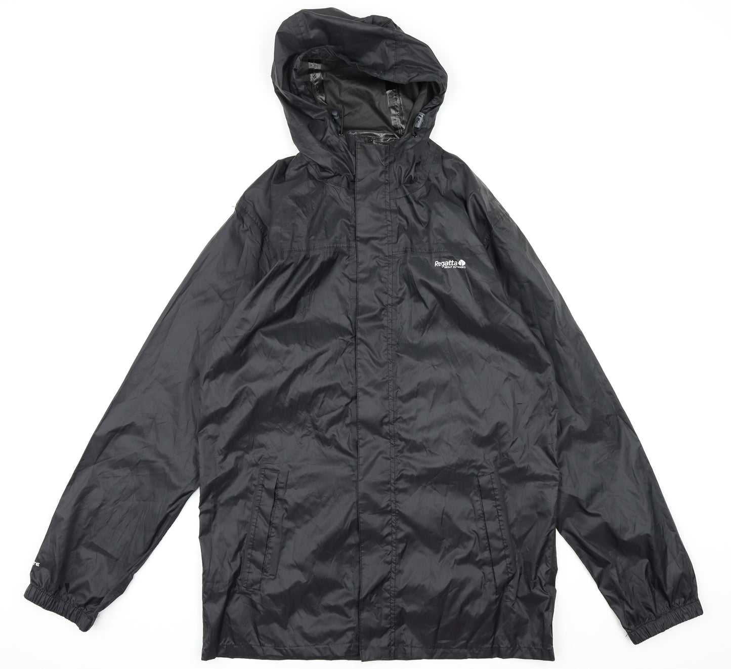 Regatta Mens Black   Rain Coat Coat Size M
