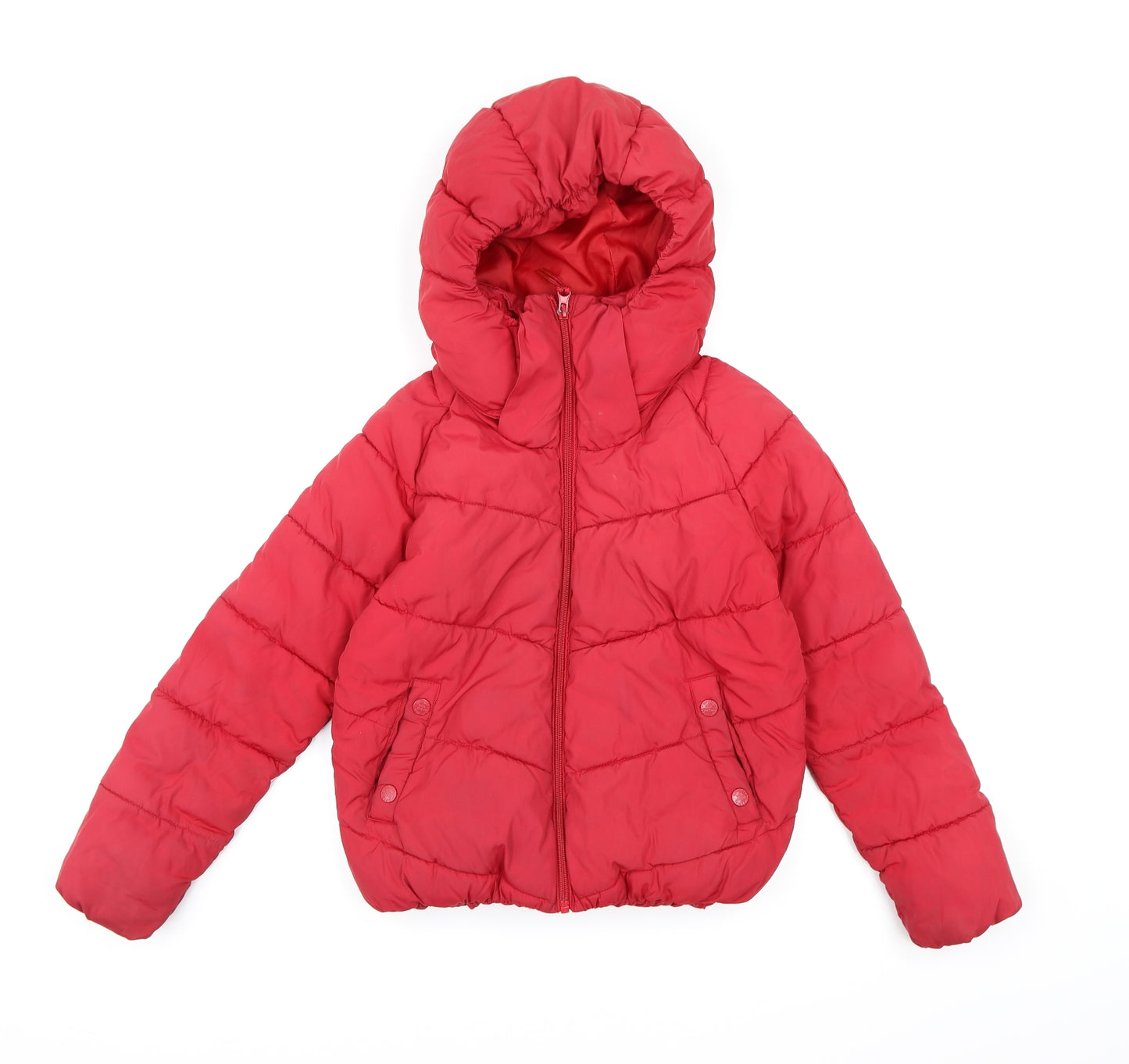 H&M Girls Red   Basic Coat Coat Size 10 Years
