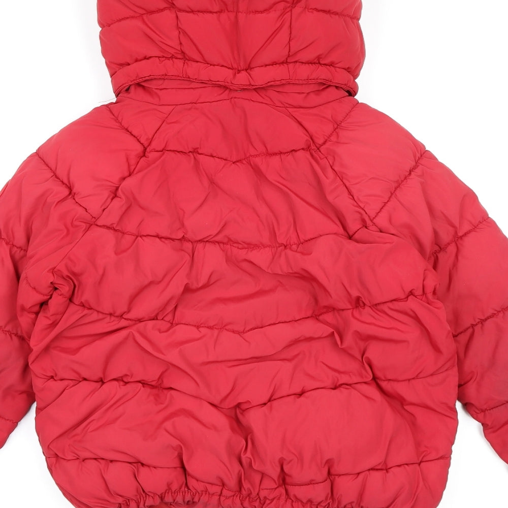 H&M Girls Red   Basic Coat Coat Size 10 Years