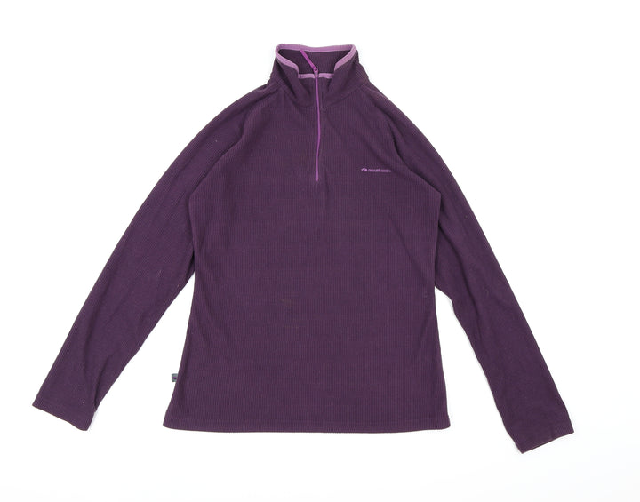 Mountain Life Womens Purple  Fleece Jacket  Size 10
