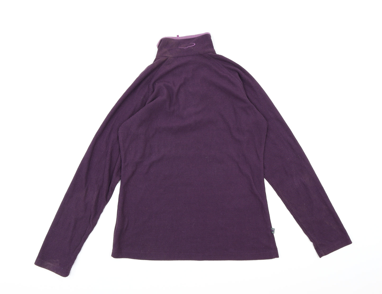 Mountain Life Womens Purple  Fleece Jacket  Size 10