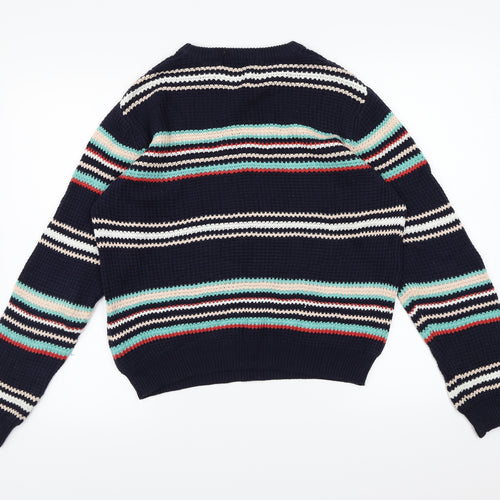 Atmosphere Womens Blue Striped Knit Pullover Jumper Size 14